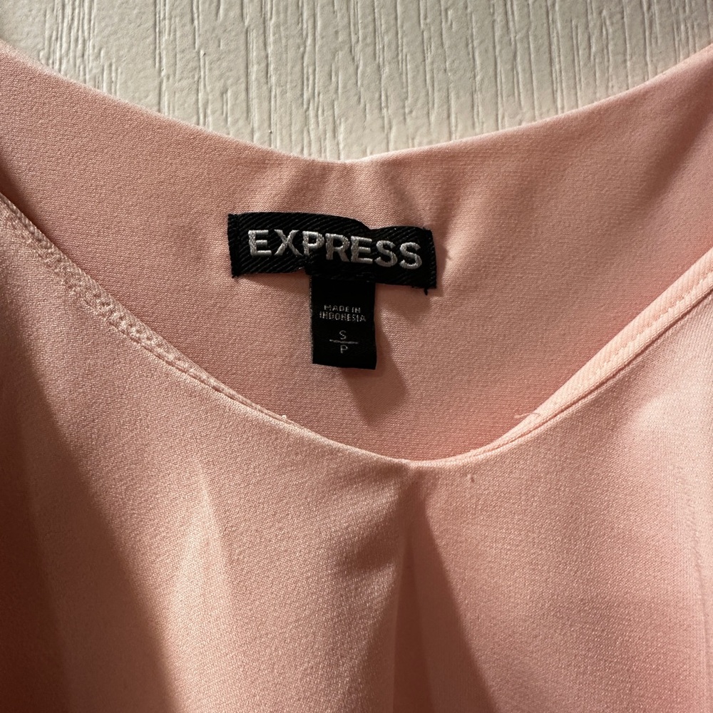 Express Pink Ruffled Blouse - Picture 3 of 3